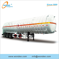 Semirremolques cisterna de GNL de 3 ejes para transporte de gas natural licuado